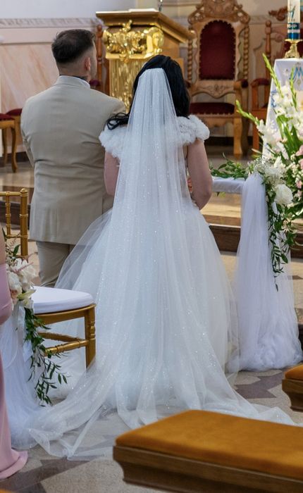 Suknia ślubna księżniczka + dwa welony gratis
