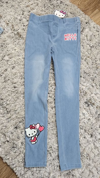 Zestaw 4x legginsy dziewczęce 122/128 lupilu hello kity