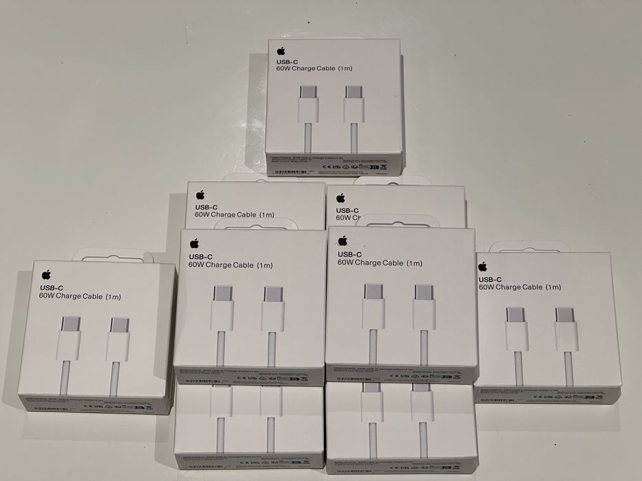 Novo cabo Apple  USB C - USB C para iphone 15, ipads, Macbook, etc. 60w