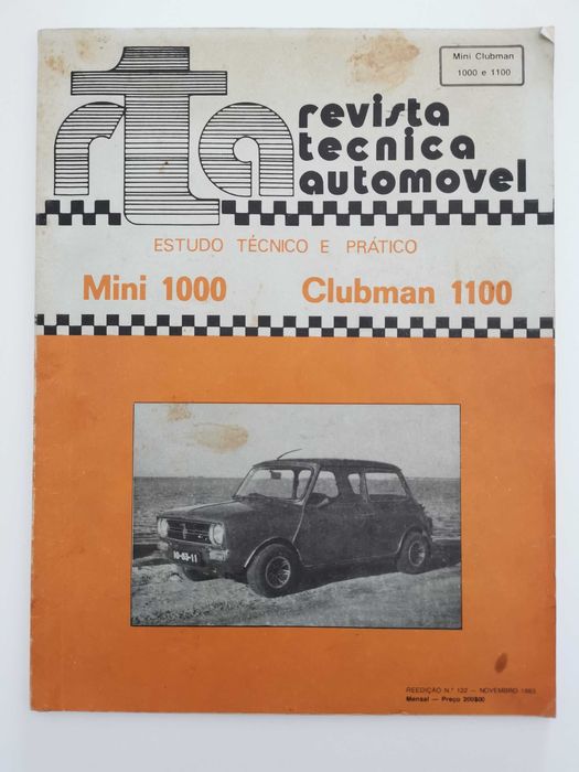 Revista Tecnica Automovel Mini 1000 e Clubman 1100