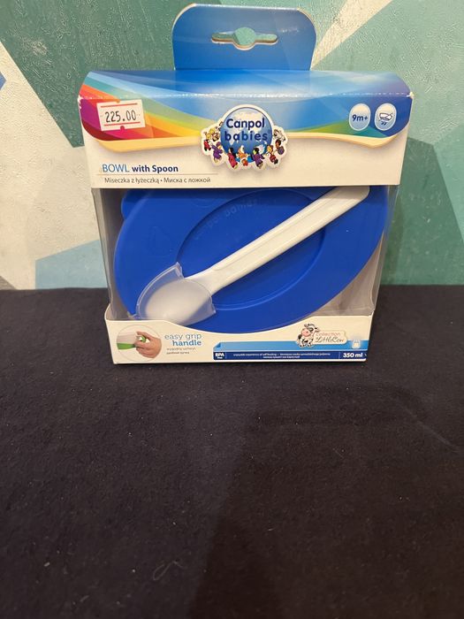 Тарелочка с крышкой и ложкой судок Canpol babies
