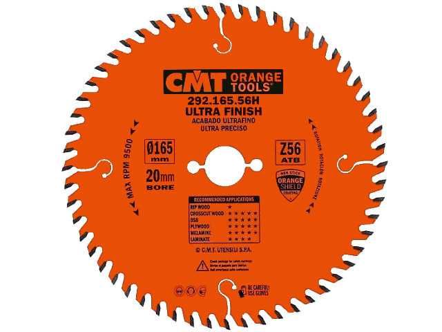 CMT 292.165.56H Tarcza do cięcia drewna Laminatu Piła Widia 165x20 Z56
