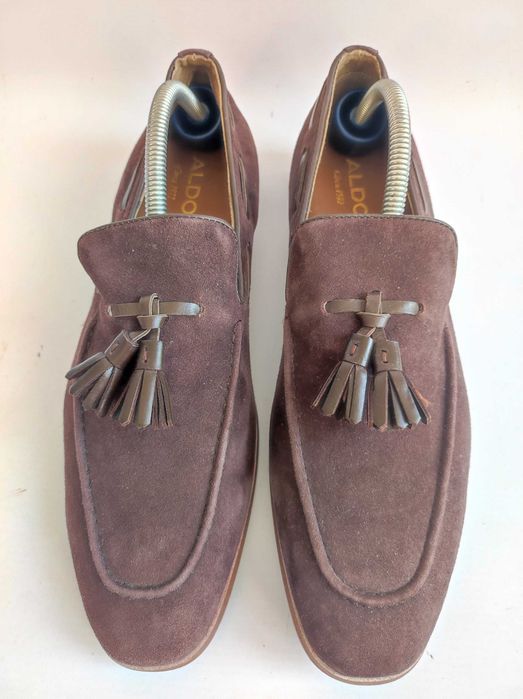 - Aldo - Zamszowe buty, loafersy r. 42