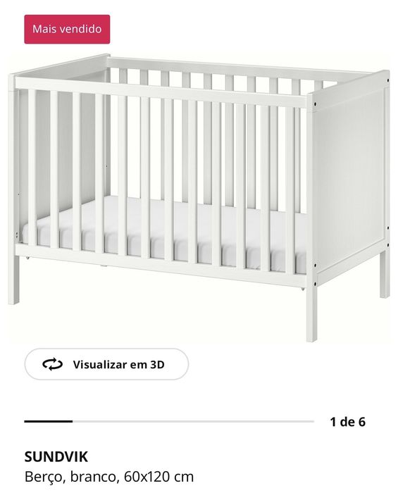 Berço ikea completo