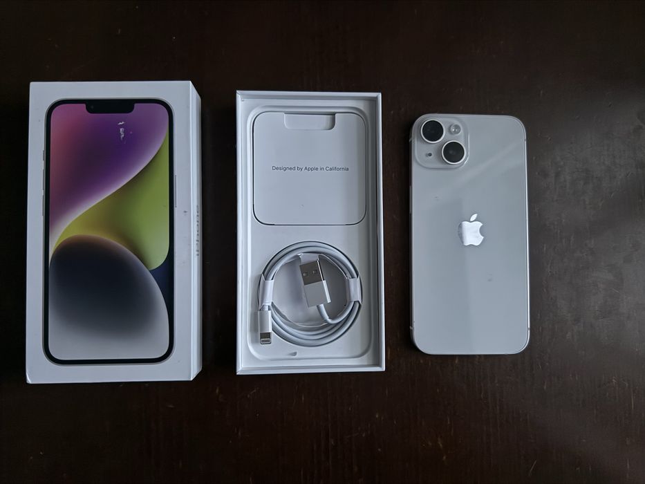 iPhone 14 | 100% kondycji baterii | Stan idealny | Starlight |Warszawa