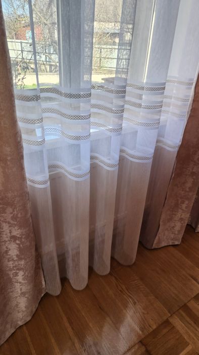 Штори, тюлі..на 2 вікна