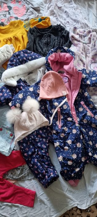 Пакет лот одягу великий комбінезони шапки