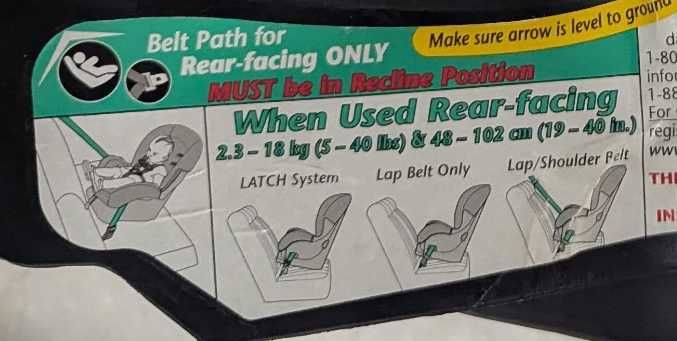 Автокрісло з ISOFIX  від 2.3кг до 29 кг