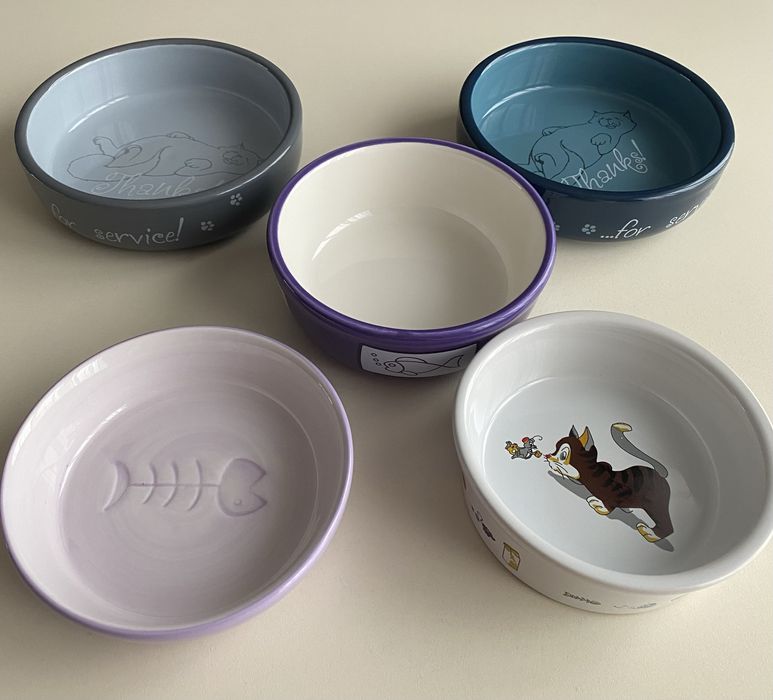 Керамічна миска для кота маленької собаки