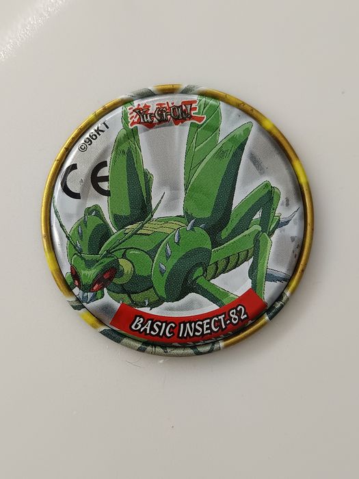 Tazo Metálico Yu‑Gi‑Oh – Basic Insect‑82