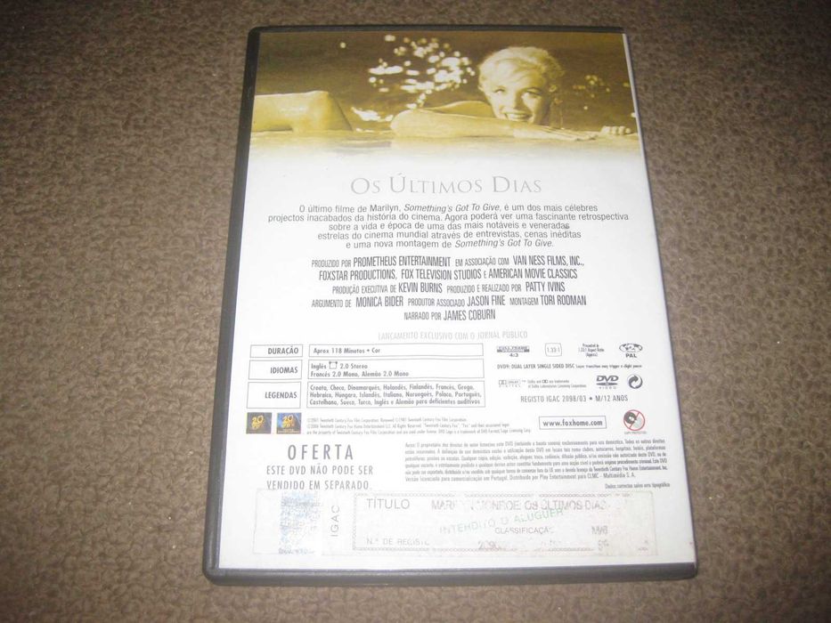 DVD "The Last Days" featuring Marilyn Monroe64739411393793121