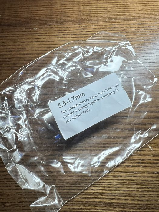 DC 5.5x 1.7mm acer шнур від павер банка до ноутбука