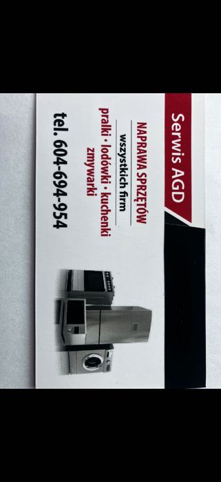 Naprawa Serwis AGD pralek lodówek zmywarek kuchenek  Tarnów