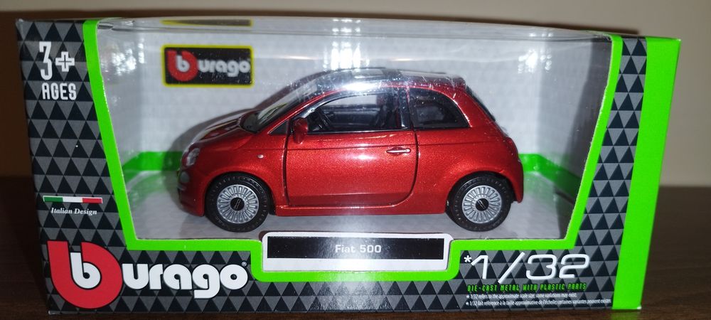 Bburago Fiat 500, skala 1:32 Burago.