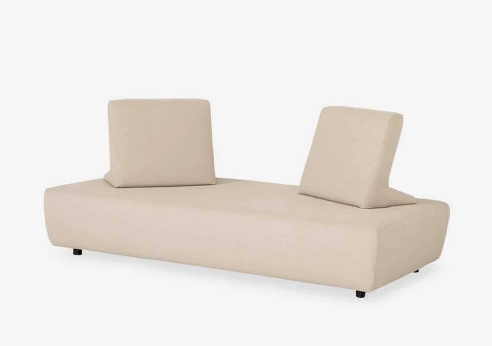 Sofá Cama em Tecido Bege