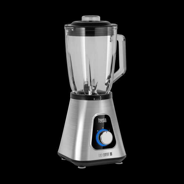 Blender kielichowy 1300W, szklany kielich 1,5L + kubek podróżny 600 ml