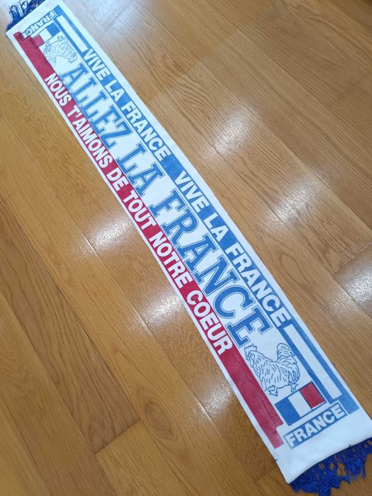 Cachecol vintage - Seleção de França France _A007