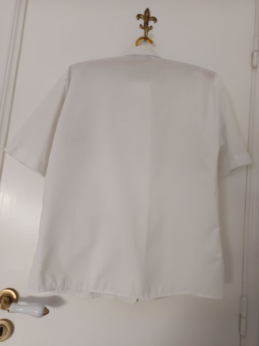 Camisa branca bordada"indumentária coro Sinfônico"