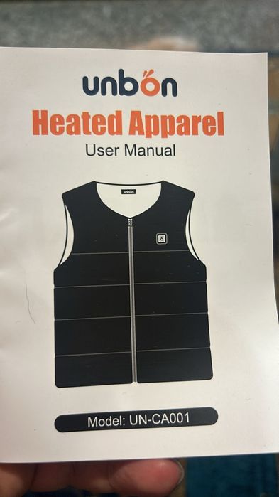 Colete polar aquecido para homem