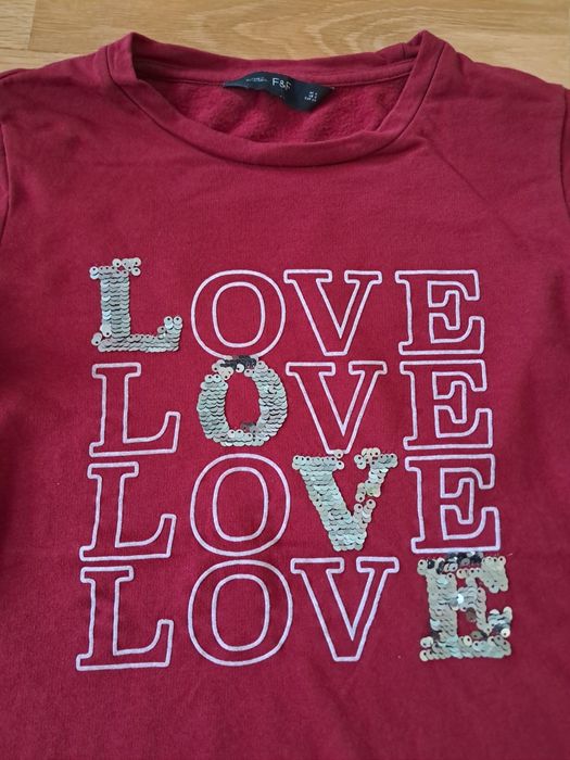 Bluzka F&F z napisem Love