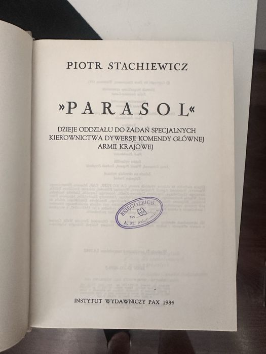 Parasol – Piotr Stachiewicz, 1984, Armia Krajowa, PAX