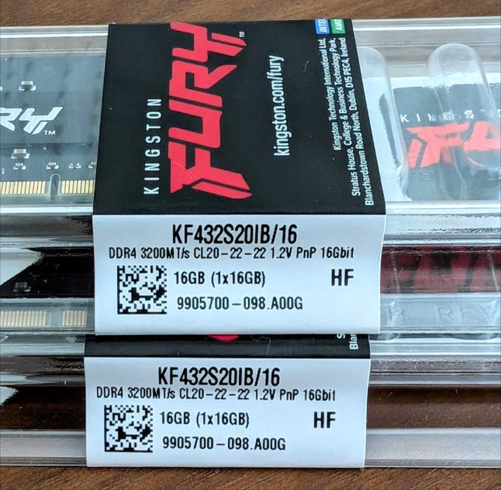 Оперативна пам'ять Kingston Fury SODIMM DDR4-3200 16384 MB PC4-25600
