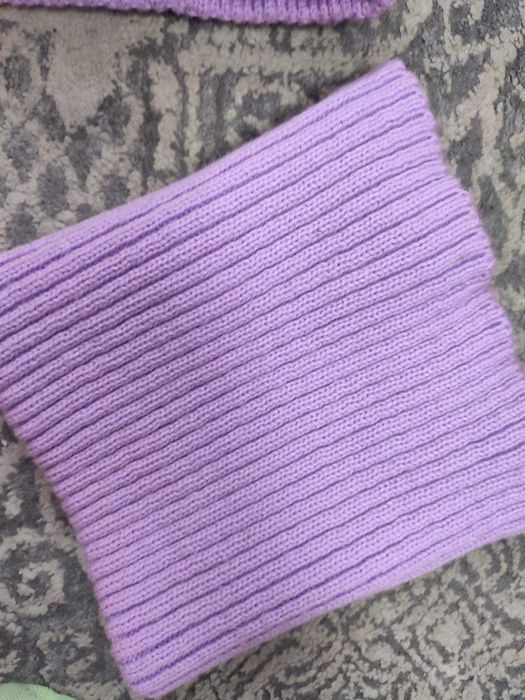 шапка з хомутом зимова для дівчинки