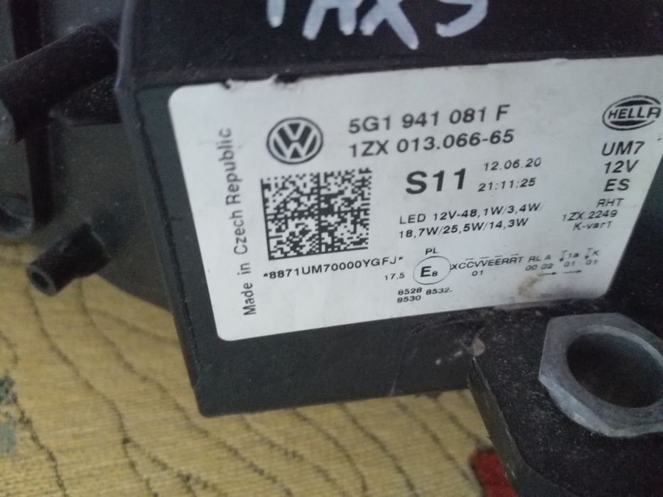 Lampa przod golf 7 elektryczny