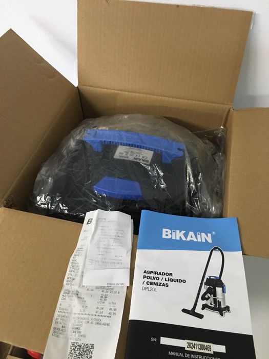 Aspirador industrial para liquidos e pó com garantia