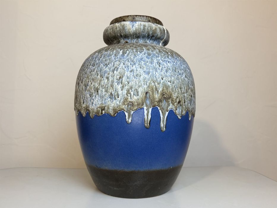 Kobaltowy ceramiczny wazon Scheurich 286-42. Fat Lava.