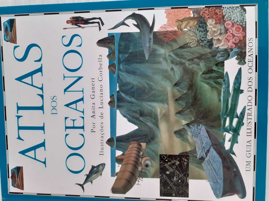 Livro "atlas dos oceanos"
