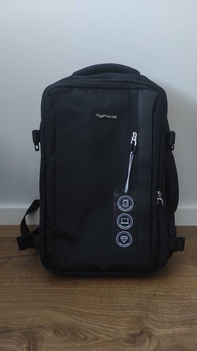 Bagaż podręczny Plecak do Samolotu Wings Skylark 30,5 l czarny
