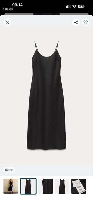 Сарафан лляний чорний