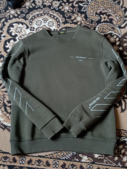 Свитшот off white зелёный оф Вайт