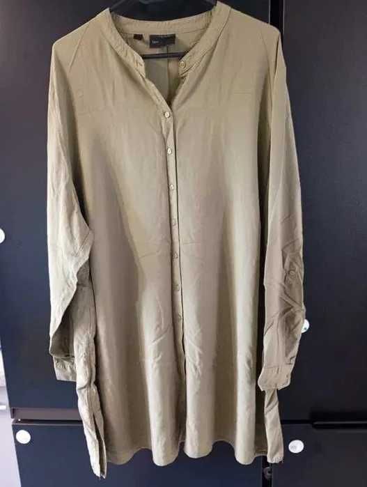 Koszula damska długa oliwkowa khaki 50/52/54