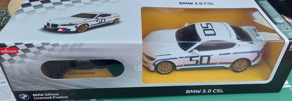 Samochód zdalnie sterowany Rastar BMW 3.0 CSL, super prezent