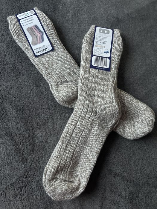 Носки вязанные теплые