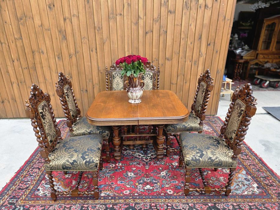 Rozkładany stół dębowy 110–205 cm #2315 Stylowy Węgrów