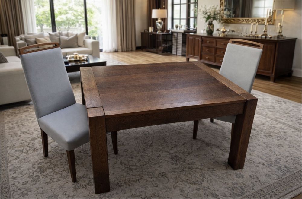 Stół drewno naturalne lity dąb