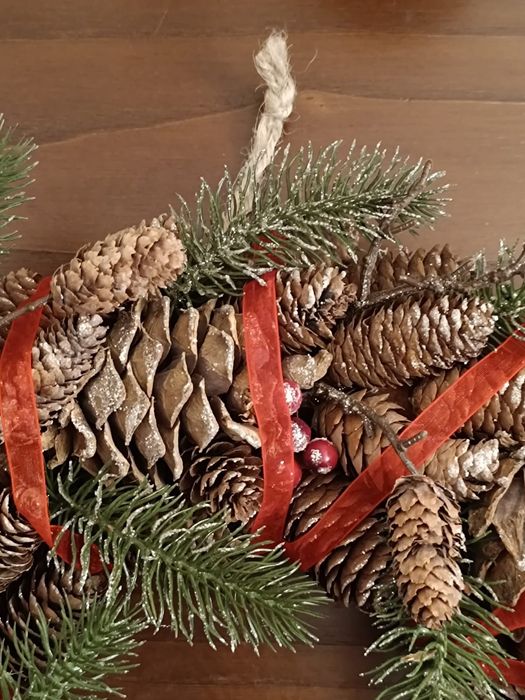 Coroa de Natal como nova