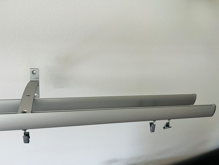 Karnisz apartamentowy podwójny aluminiowy