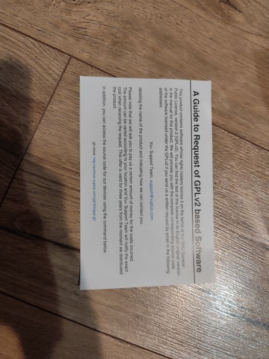 Vu+ Duo – dekoder satelitarny Linux – NOWY – pilot