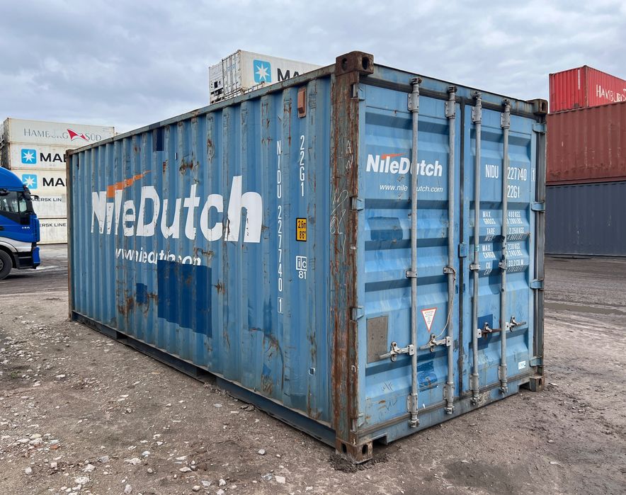 Kontener morski magazynowy budowlany 20DV 6 -metrowy + transport HDS