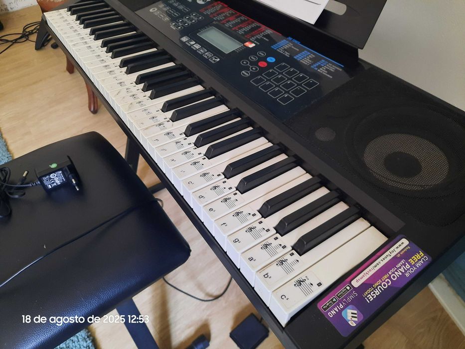 RockJam RJ761 Touch Display Teclado Elétrico Piano