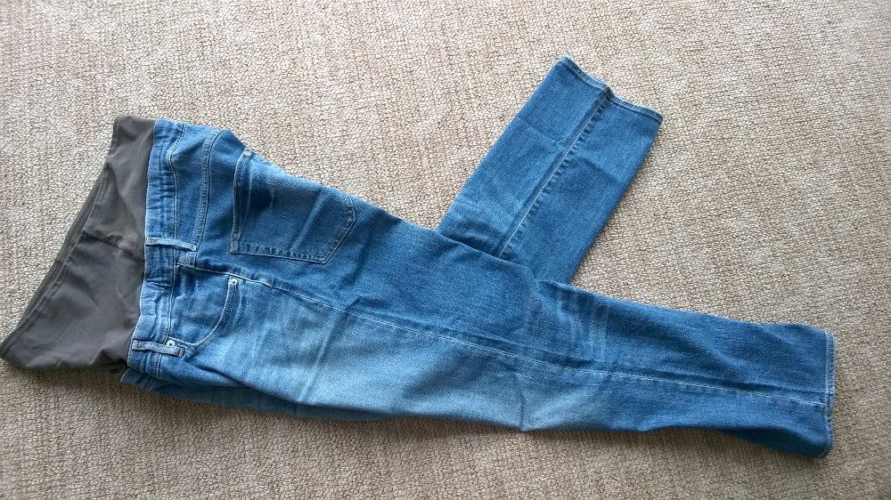 spodnie ciążowe jeansy HM MAMA, L