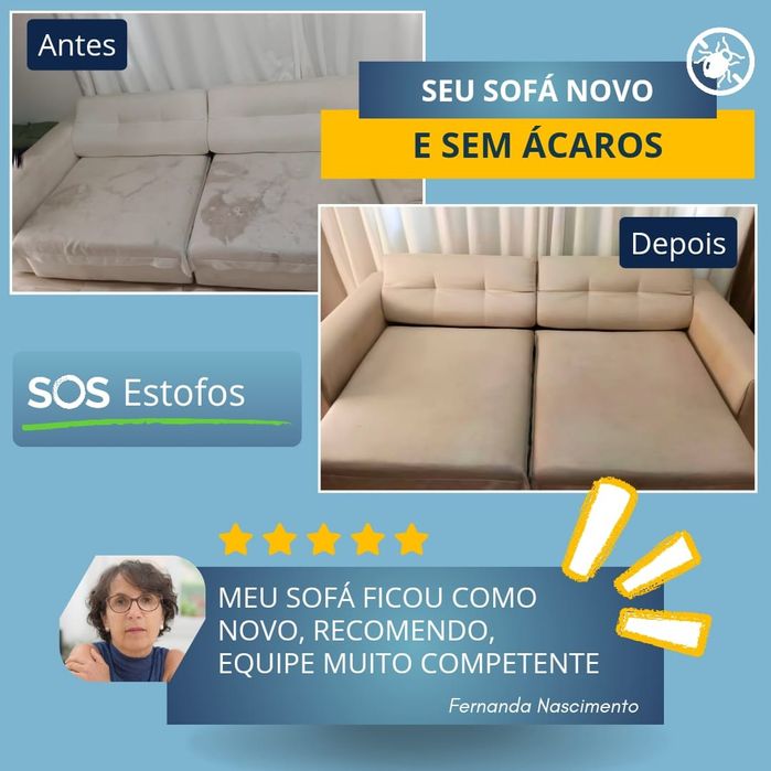 Limpeza e impermeabilização de sofás colchões carpetes e outros