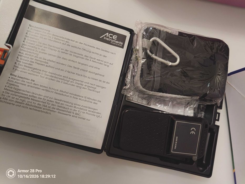 Алкотестер ACE II Basic Plus – точность измерения 99,0%