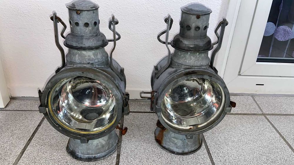 2 старых ЖД фонаря Германия (Дойчрейхсбан)