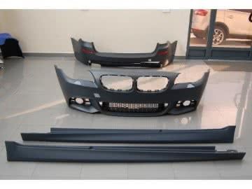 KIT COMPLETO PARACHOQUES PÁRA-CHOQUES FRONTAL + TRASEIRO + EMBALADEIRAS  BMW SÉRIE 5 F10 CARRO F11 CARRINHA PACK M  COM TODOS OS ACESSÓRIOS NOVO CAIXA
