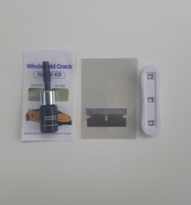 Клей для ремонта трещин лобового стекла с ультрафиолетовой лампой